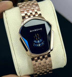 Stylish Mens Quartz Watch With Chain Strap Elegant Durable Quality Reliable Performance Timeless Design - Black